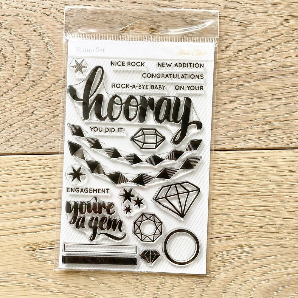 Studio calico Stamp Set Engagement, Congratulations, New Baby